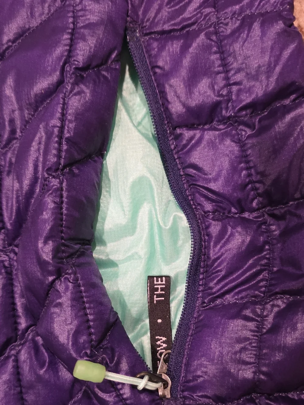 The North Face Women’s Purple Quilted Puffer Jacket Teal Interior Women S